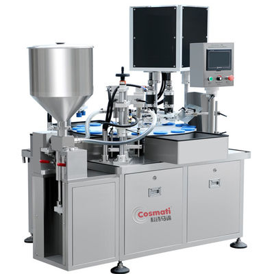 ποιότητας  Automatic Powder Feeding Factory Direct Selling Liquid Lotion Cream Filling And Capping Machine For Cosmetic εργοστάσιο