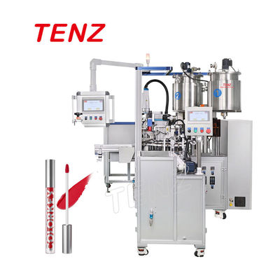 ποιότητας  Beverage Equipment TENZ TM-12-1F Full Lip Gloss Cosmetic Automatic Mascara Filling Capping Machine εργοστάσιο
